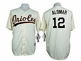 Baltimore Orioles #12 Roberto Alomar Mitchell And Ness Cream 1954 Turn Back The Clock Stitched Jersey JiaSu,baseball caps,new era cap wholesale,wholesale hats
